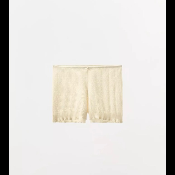 NWT ZARA POINTELLE BOXER SHORTS - Picture 3 of 5